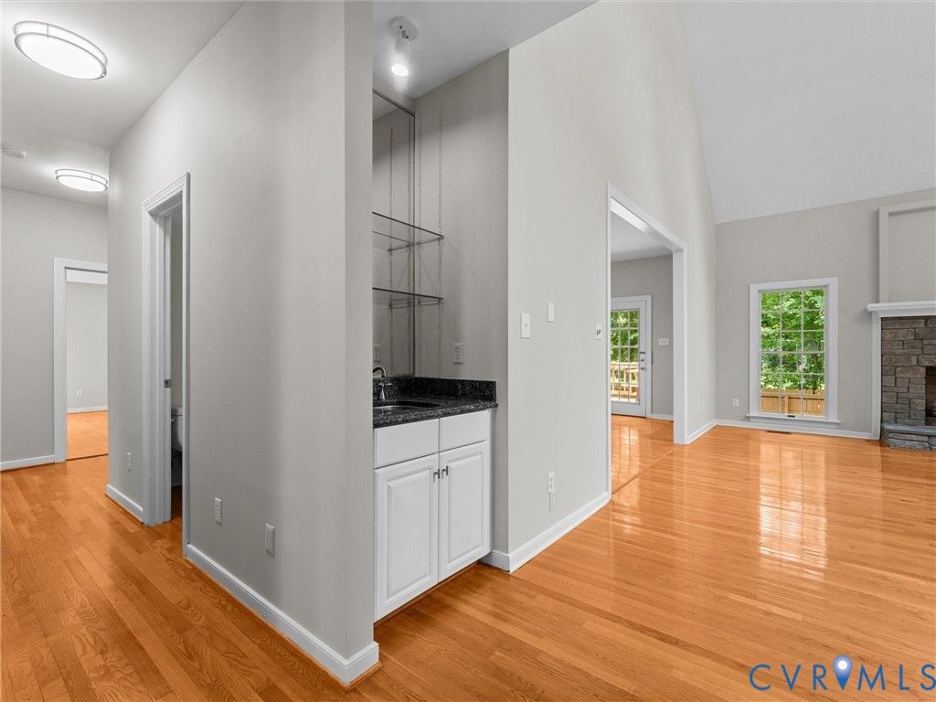 Kitchen and wet bar