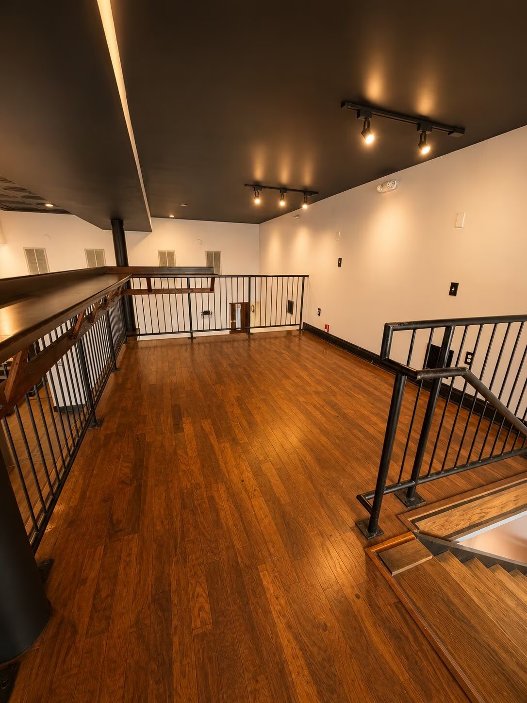 Mezzanine level overlooking the main room